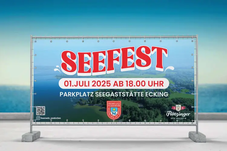 Feuerwehr Neukirchen Bauzaunbanner